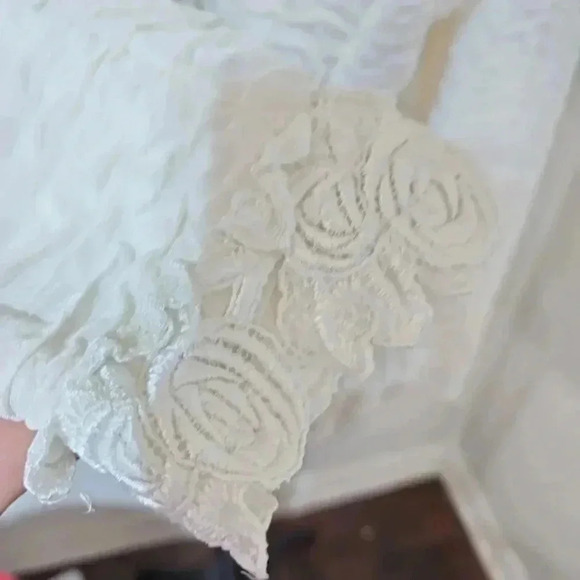 Cachet by Bari Protas ruffles and pearls vintage shacket. Size 9/10 Large - Picture 10 of 11